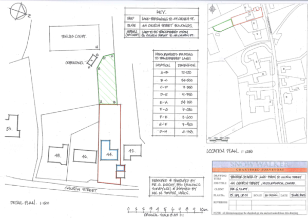 Land Registry Plan Drawing